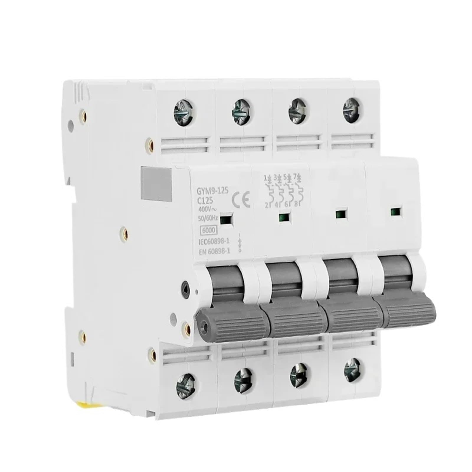 Disjoncteur électrique AC 230V 400V courbe C protection circuit 6KA
