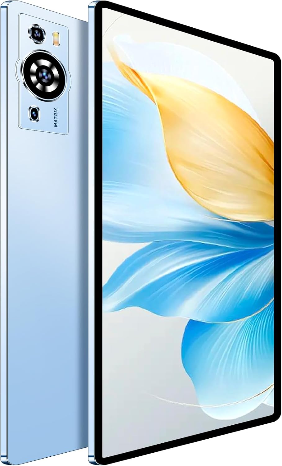 A5 Android-планшет 10 дюймов, Android 15, окта-ядерный процессор, 16 ГБ ОЗУ 512 ГБ ROM, 1280x800 IPS-дисплей, 5MP + 15MP камера, Wi-Fi 6, 4G LTE, 6000 мАч батарея, клавиатура, мышь и чехол – синий