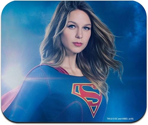 Supergirl - Alfombrilla de mouse delgada de perfil bajo con personaje de Supergirl de la serie de televisión
