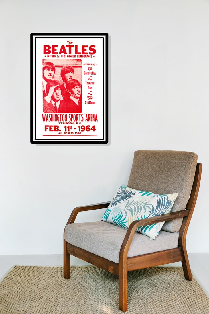 Amazon.com: The Beatles Concert Poster, First U.S. Concert, 1964