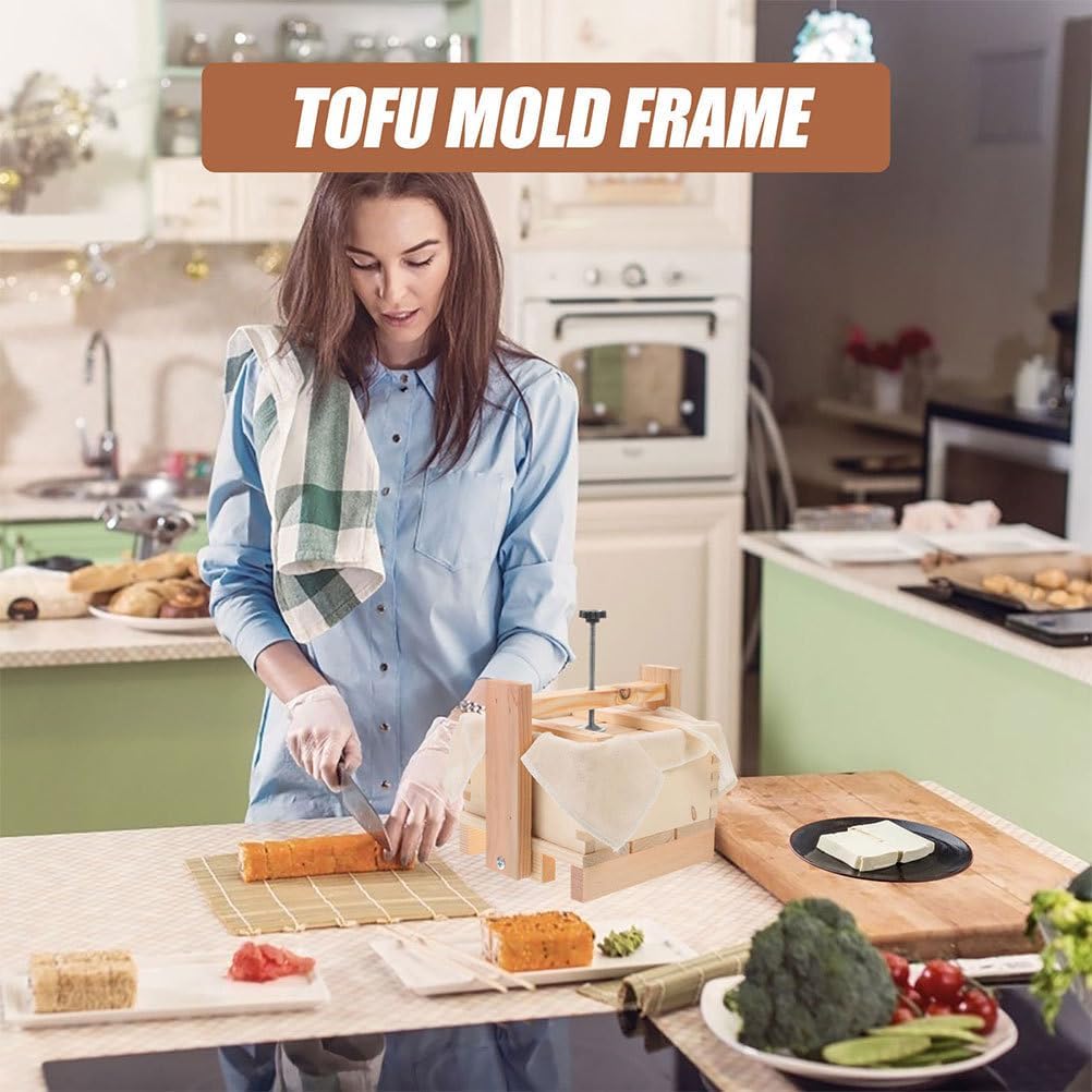 PRETYZOOM Tofu Press Mold 6.69X6.69X3.74In Household Tofu Maker and Cheese Making Supplies for Diy Homemade Soybean Curd and Cheese