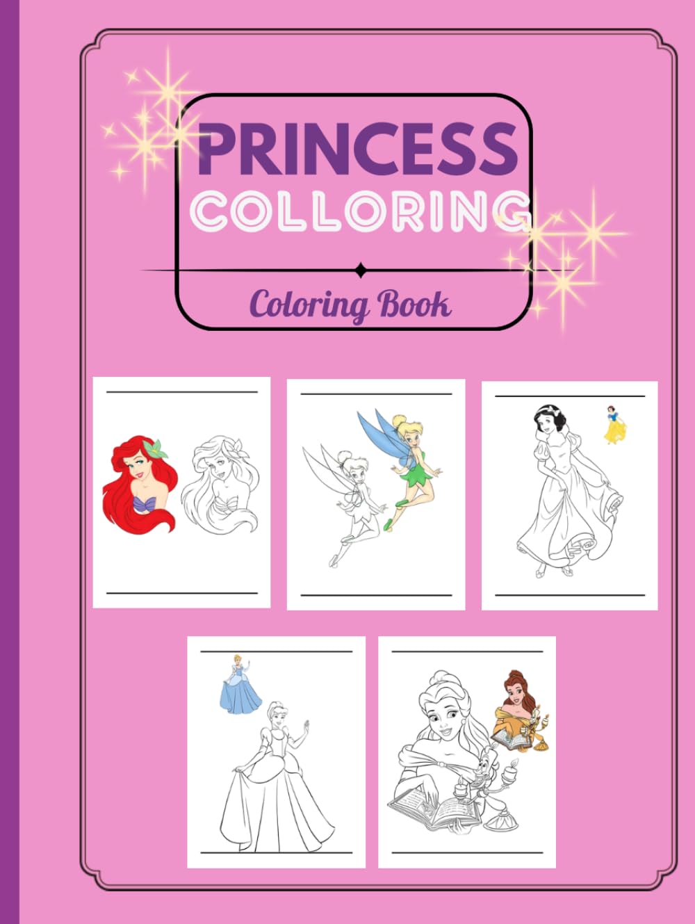 Enchanting Princess Coloring Book: Beautiful Fairy Tale Designs for Kids Ages 4–8