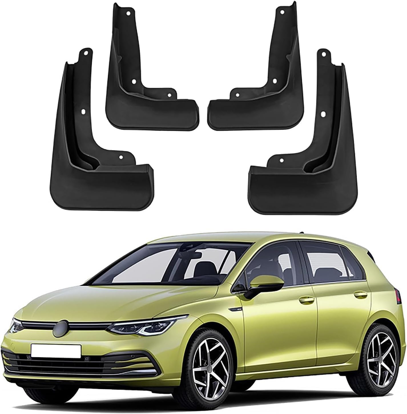 Liufangfc Normal 4Pcs Heavy Duty Rubber Mud Flaps For Vw Golf Mk8 2020-2023