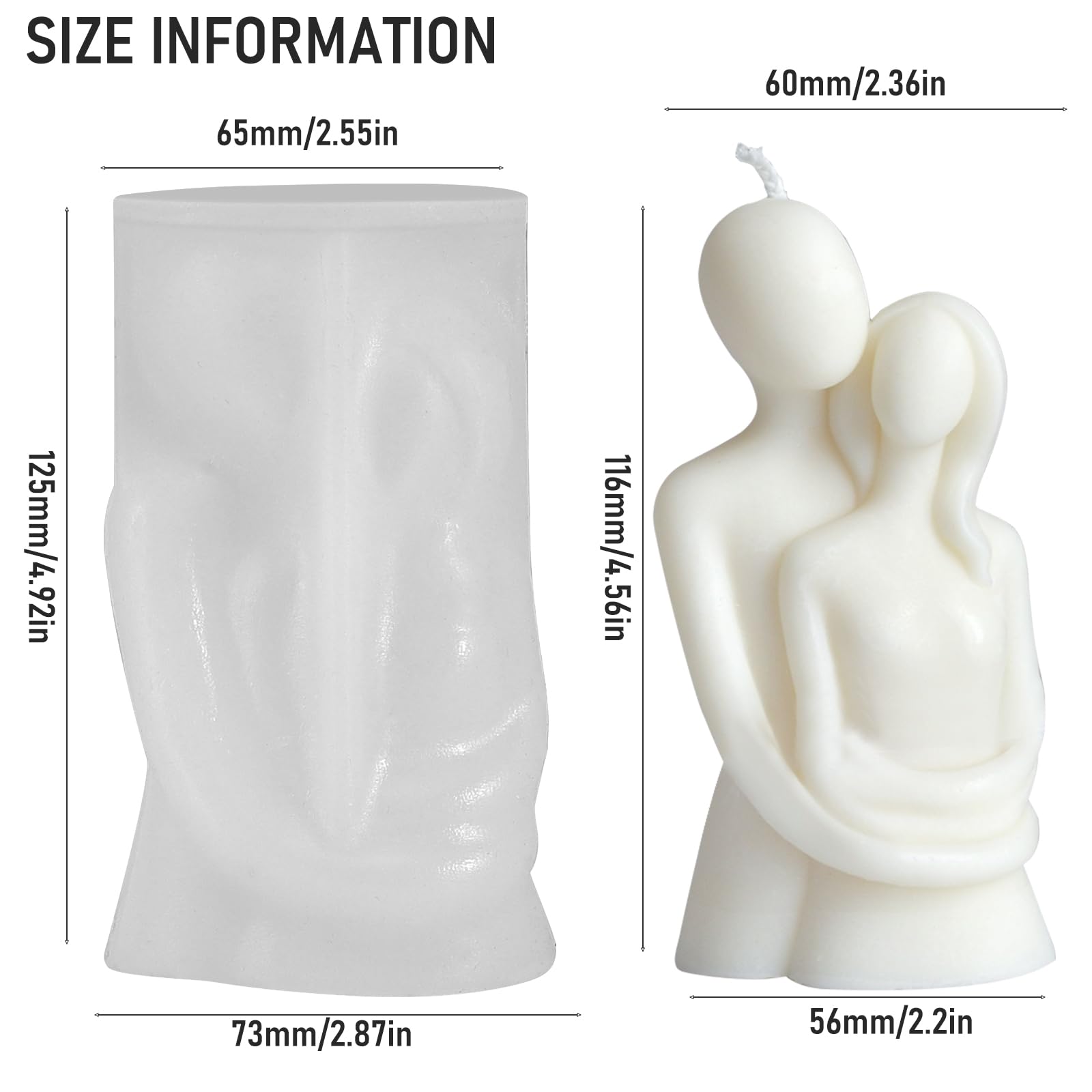 Kerzenform Silikon – 3D Frauenkörper Form Für Duftkerzen, Seife & Harz (100 Ml, Flexibel, Wiederverwendbar)