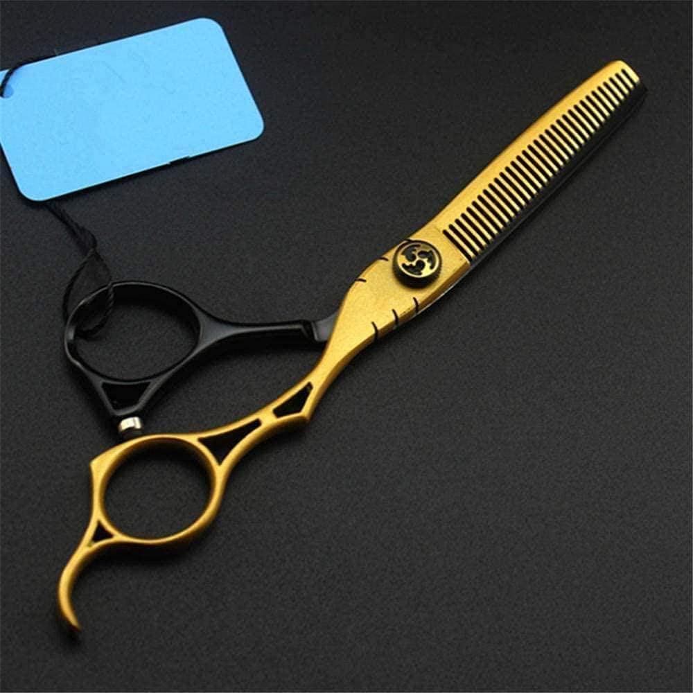 Tijeras de peluquería, Tijeras de peluquería Tijeras de Pelo Huecas Doradas Profesionales Corte de Pelo Tijeras de Corte Tijeras de Adelgazamiento Tijeras de peluquería T