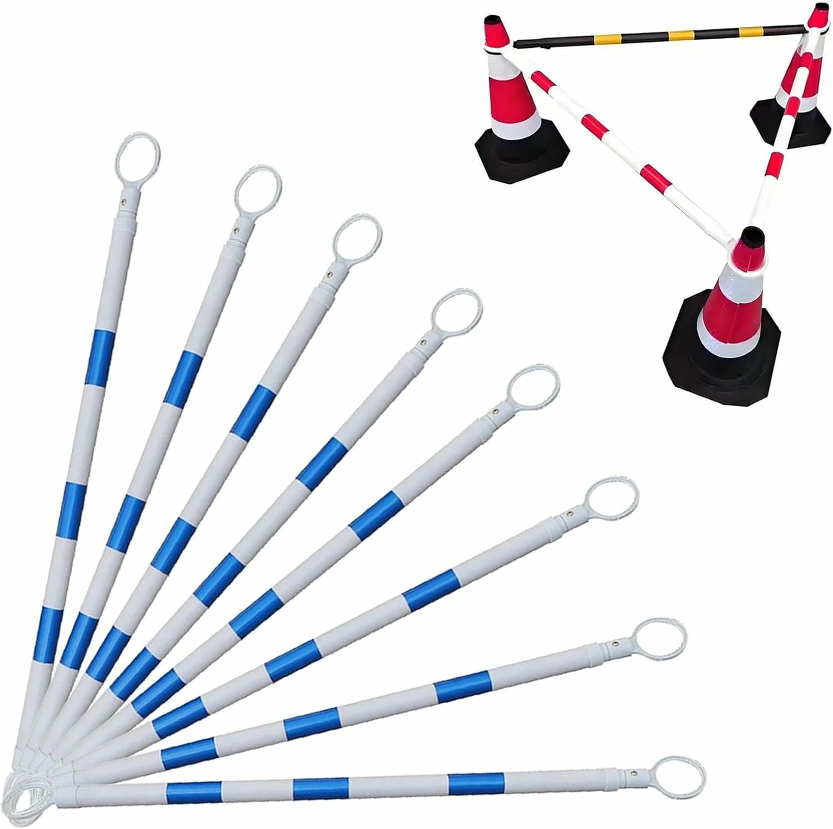 Barre de cônes de signalisation rétractables barrière extensible plastique parking