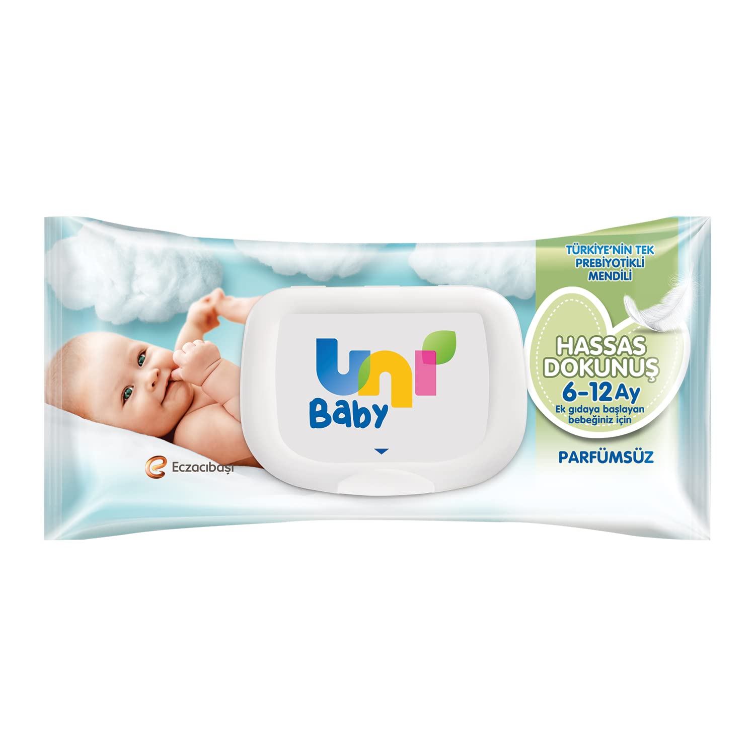 Uni Baby Hassas Dokunuş Islak Mendil 52 Yaprak