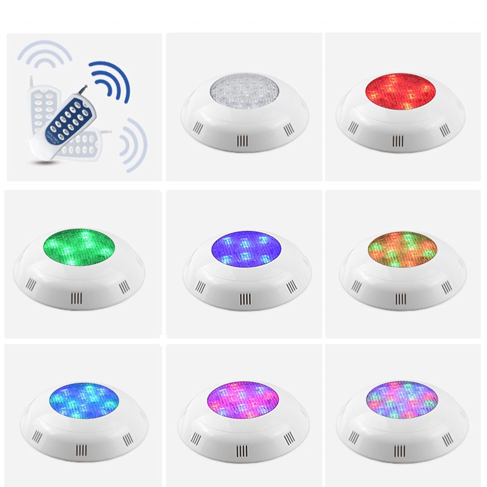 Luce for Piscina a LED RGB 54w IP68 Impermeabile a Bassa Tensione 12V Illuminazione for Paesaggio subacqueo Colorata con Controllo