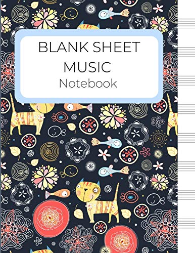 Musical Cats: Large Blank Sheet Music Notebook Ideal For Music Students, Composers And Anyone Who Loves To Write Music image 3