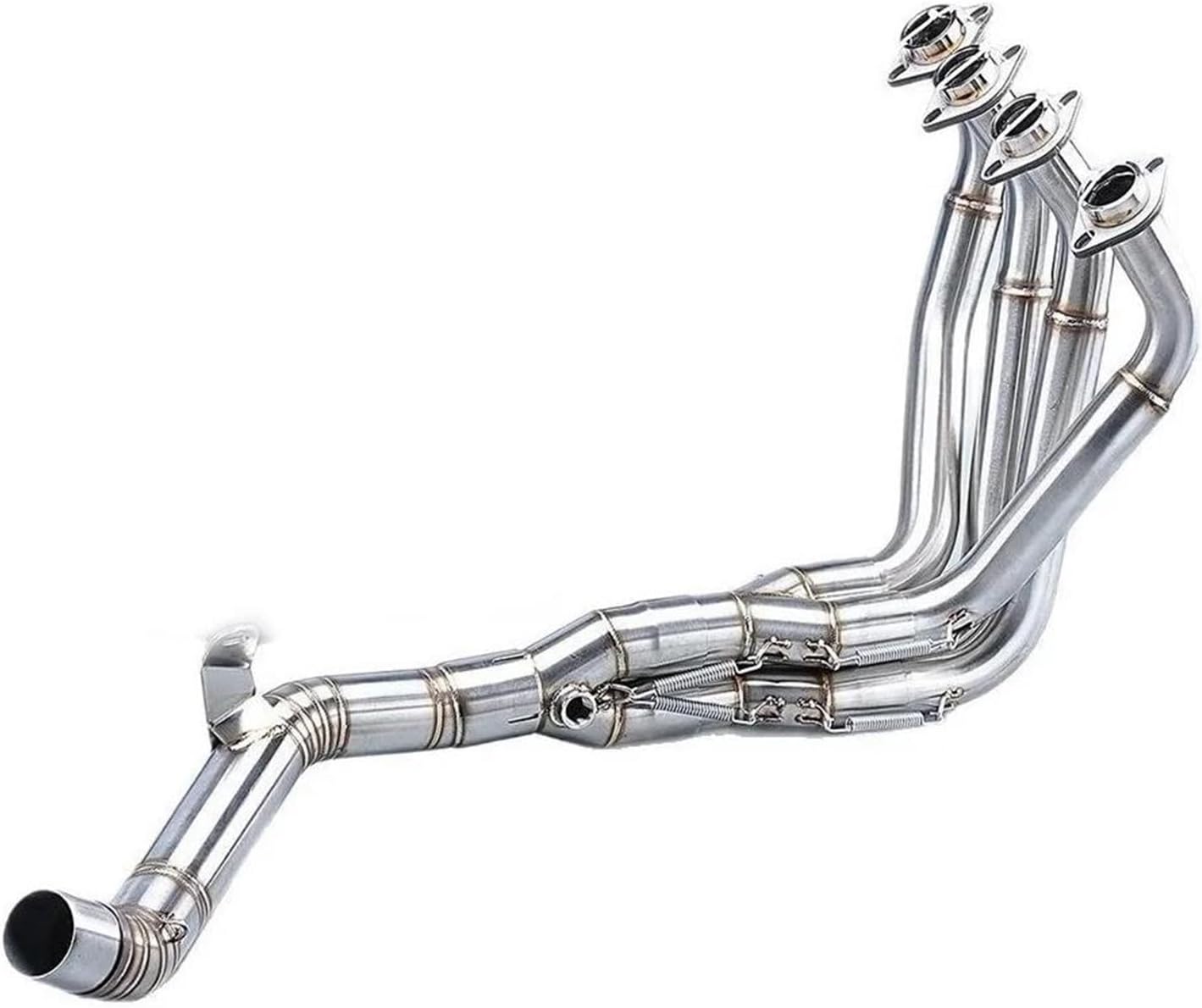 Motorcycle Exhaust Pipe For K&awasaki Z900 (NOT For Z900 A2 Z900E) 2017-2022 Slip-on Front Middle Link Pipe Mid Connect Tube Muffler Exhaust(Silver)