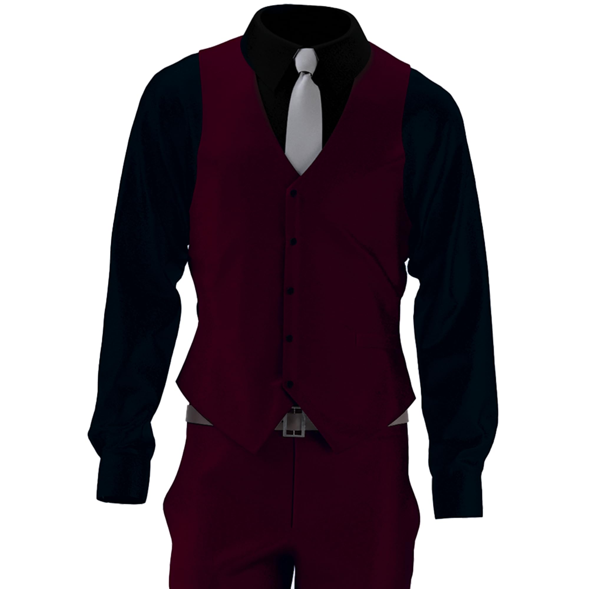 ruby fabrics linings Men's Unstitched Maroon Solid Nehru Or Modi Jacket Fabric For (1 MTR, Free Size)-picture-13