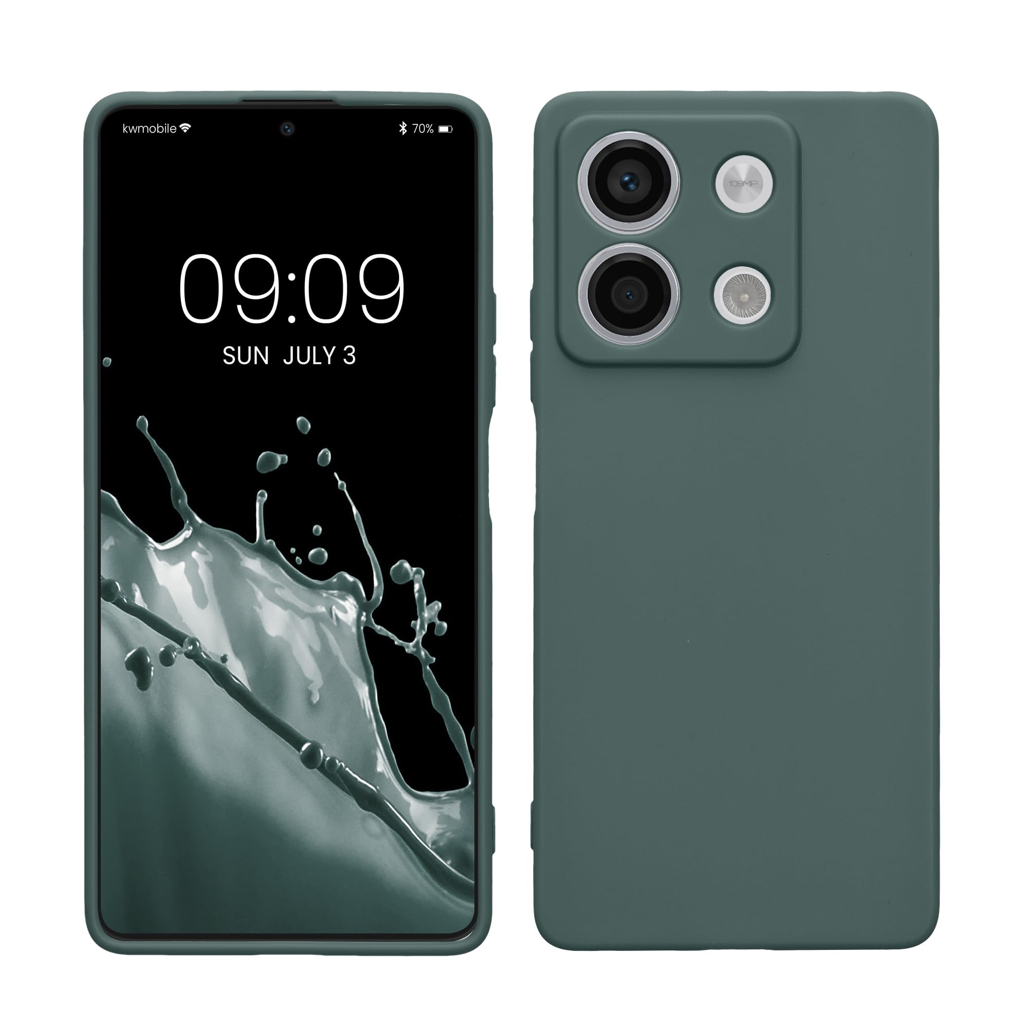 kwmobile Carcasa Compatible con Xiaomi Redmi Note 14 Pro 5G / Poco X7 Funda - Funda Ultrafina de TPU con Bordes elevados - Lavanda Metalizado — view 281