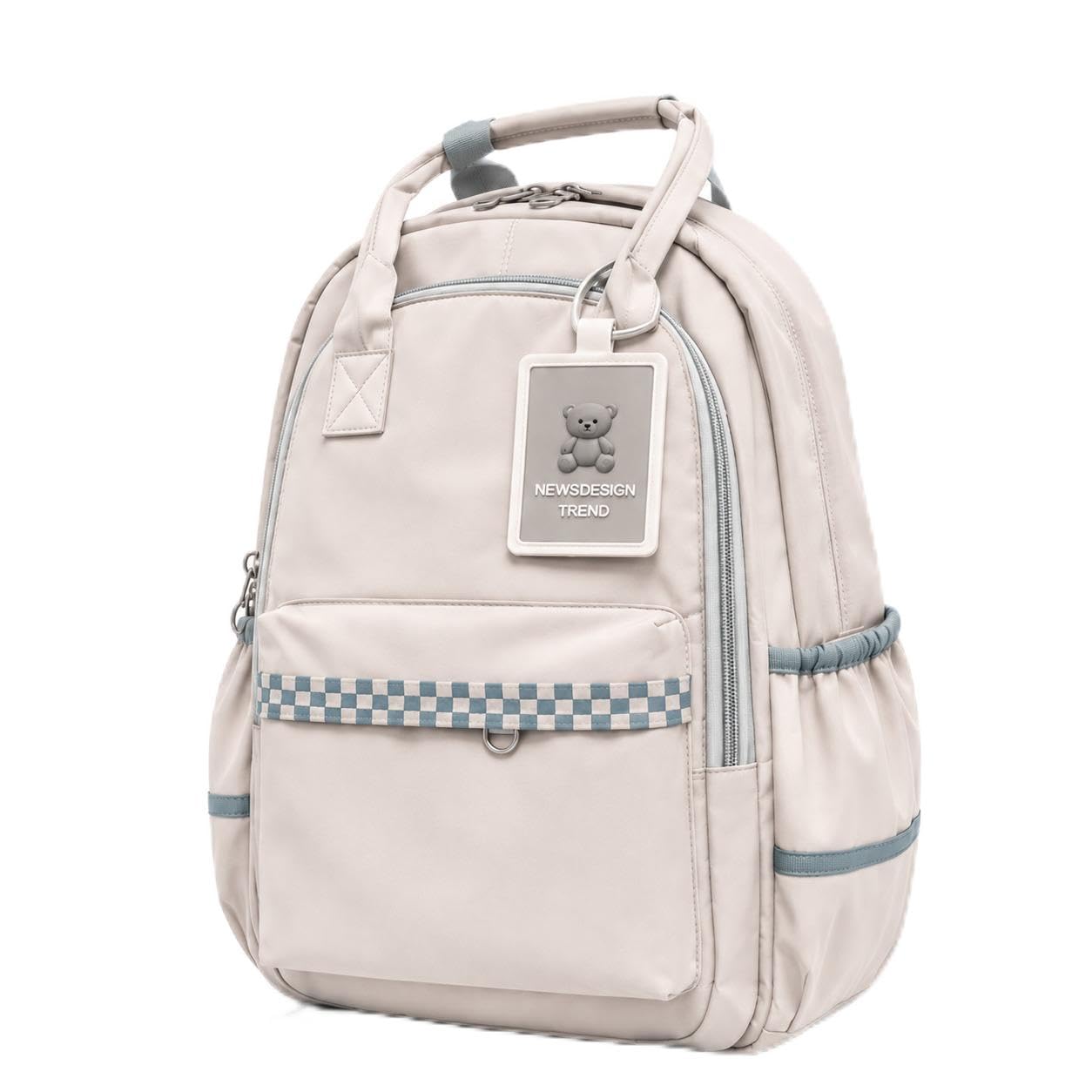 Stylish Backpack for School, College & Travel, 35L, Beige-image-45