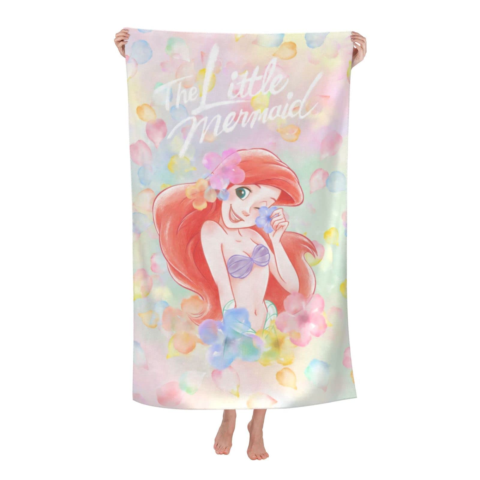 Amazon｜リトルマーメイド アリエル (1) アニメ バスタオル 大判 吸水
