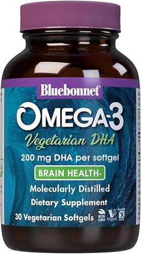 Miniatura 1 de BlueBonnet Natural Omega-3 Vegetariano DHA Vegetarian Softgels 200 mg 30 unidades
