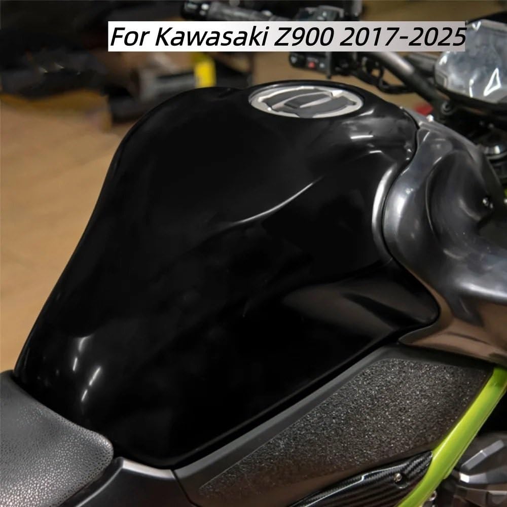 Płyta ochronna zbiornika Pasuje do Z900 2017-2024 2019 osłona zbiornika gazu Protector akcesoria z tworzywa ABS motocykl zbiornik paliwa Fairing(Glossy black)