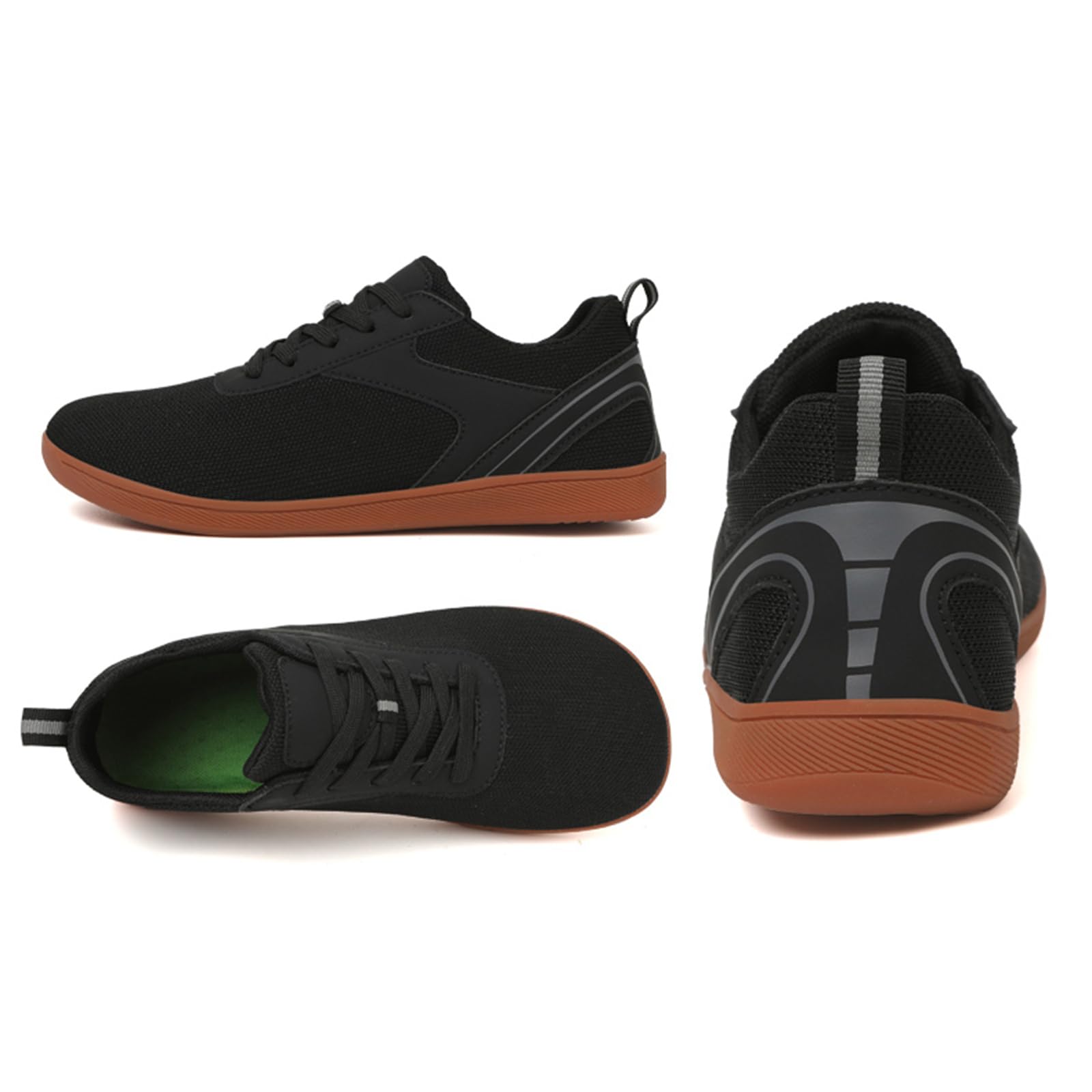 JiuQing Buty Barefoot Men Women Szerokie Toe Walking Sneakers Zero Drop Casual Squat Martwy ciąg Fitness Buty