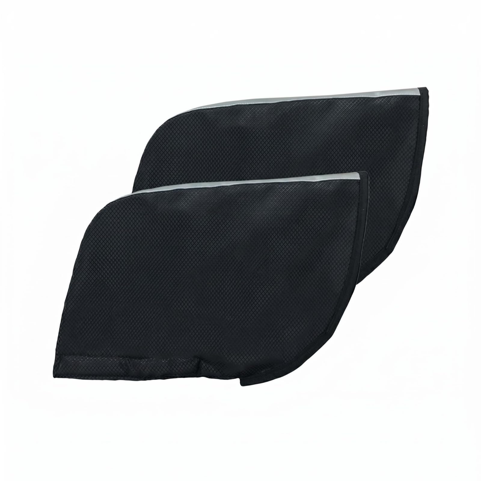 Textured Textile Wheelchair Hand Cover Plush Lined Mobility Aid Hand Cover Black and Gray Mobility Aid Handle Cushion Stitched Border, 1-Pair-image-14
