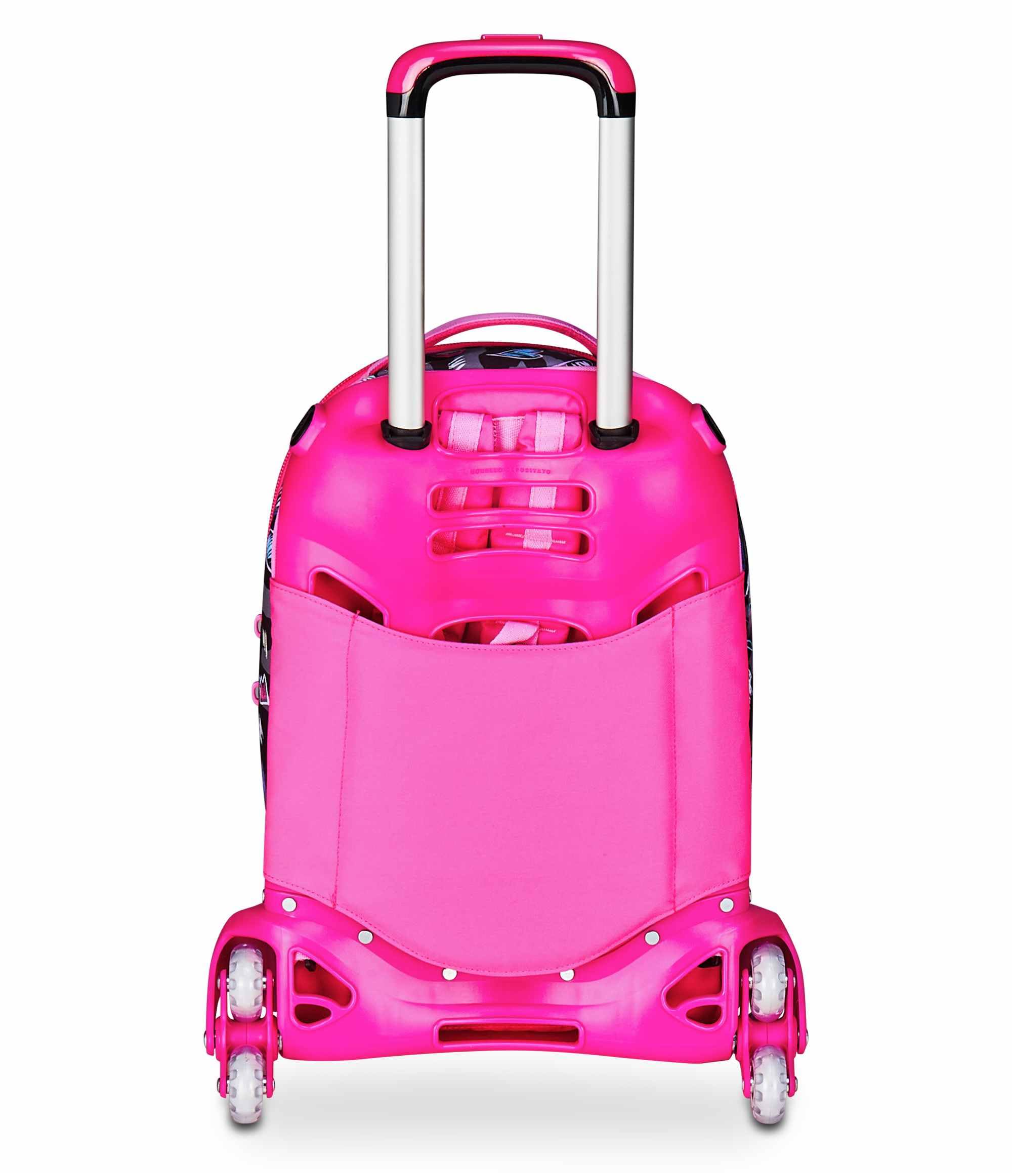 SJ GANG STYLE JAM GANG Trolley Scuola Jack 3 Ruote, Multicolore, 3 in 1, Zaino Triplo Uso con Carrello Sganciabile, 33 L, Zaino Scuola Elementare, Zaino Bambina