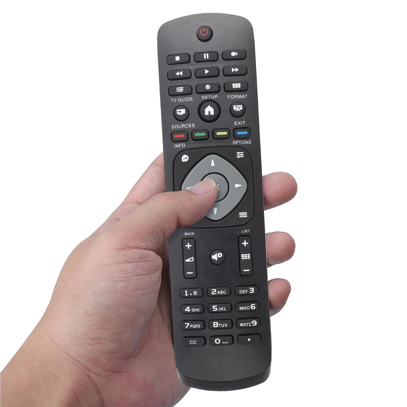 Pilot zamienny do telewizora Philips LCD LED Smart TV, uniwersalny pilot z 6 przyciskami szybkiego dostępu