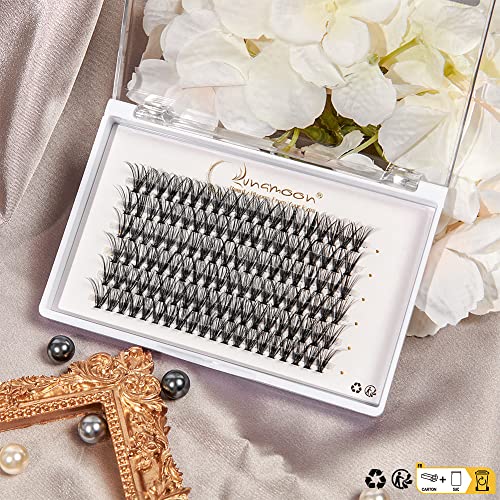 Lunamoon DIY Cluster Eyelashes, Individual Eyelashes for Eyelash Extension DIY Individual Lashes, Clusters - Image 2