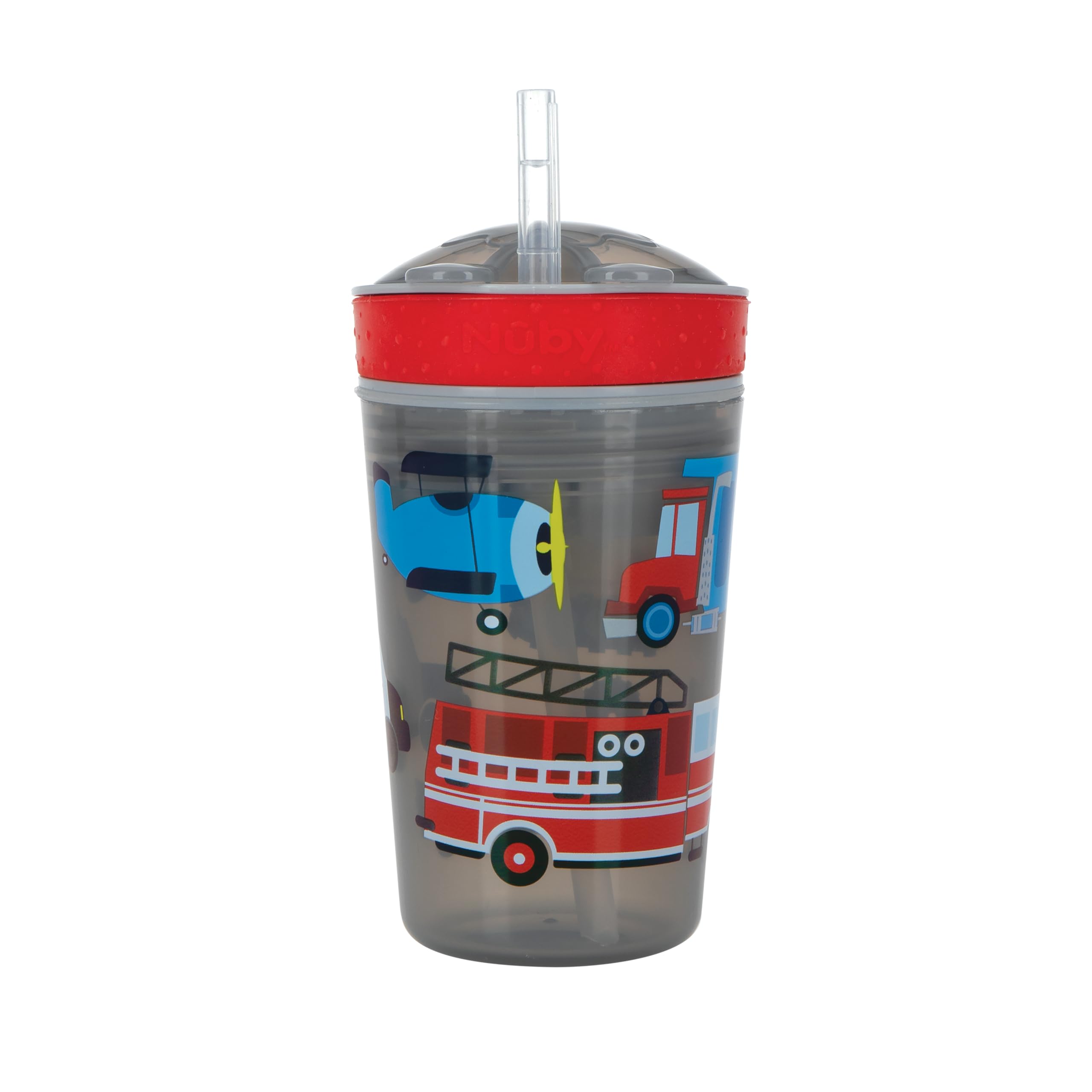 Nuby Snack N' Sip 2 en 1 - Taza para aperitivos y bebidas (verde)