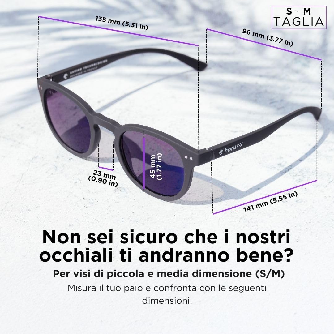 Horus X • Occhiali Luce Blu Uomo Donna | Occhiali per Computer Anti Luce Blu Protezione Anti-Fatica