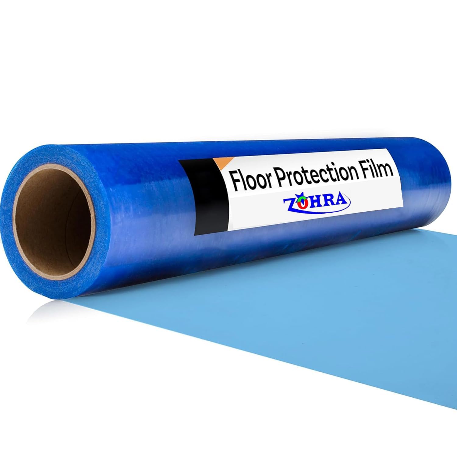 ZOHRA® Blue Floor Protection Film - 2 Ft X 200 Ft (60 METERS) (Pack Of 1) Self Adhesive Floor Protector For Moving And Construction, Temporary Floor/Windows Covering For Protection, 10 cm