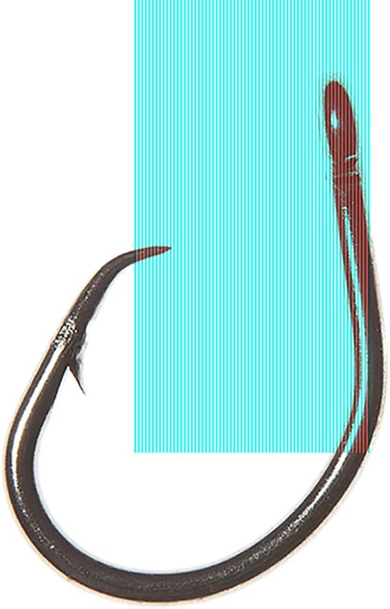 Frenzy UCH-B06P Ultimate Charter Fishing Circle Hook with Barb, Blue and Red Finish
