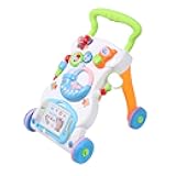 2 in 1 Sit to Stand Baby Walker with Music and Light, Push Toys for Toddlers 1-3 for Learning to Walk, Baby Walking Toys 6 to 12 Months for Infants Babies Toddlers Boys Girls
