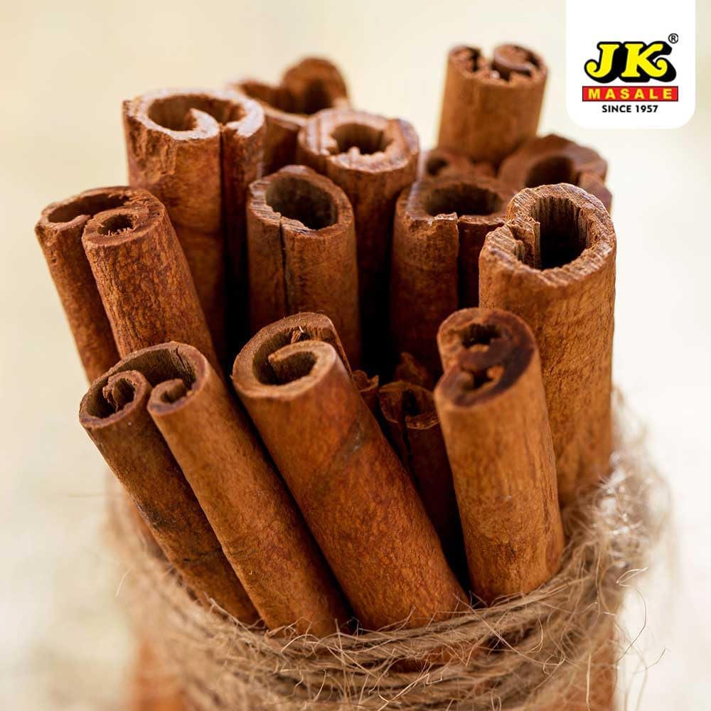 JK Cassia Whole Organic Cinnamon Bark Dalchini Stick 100g (Pack of
