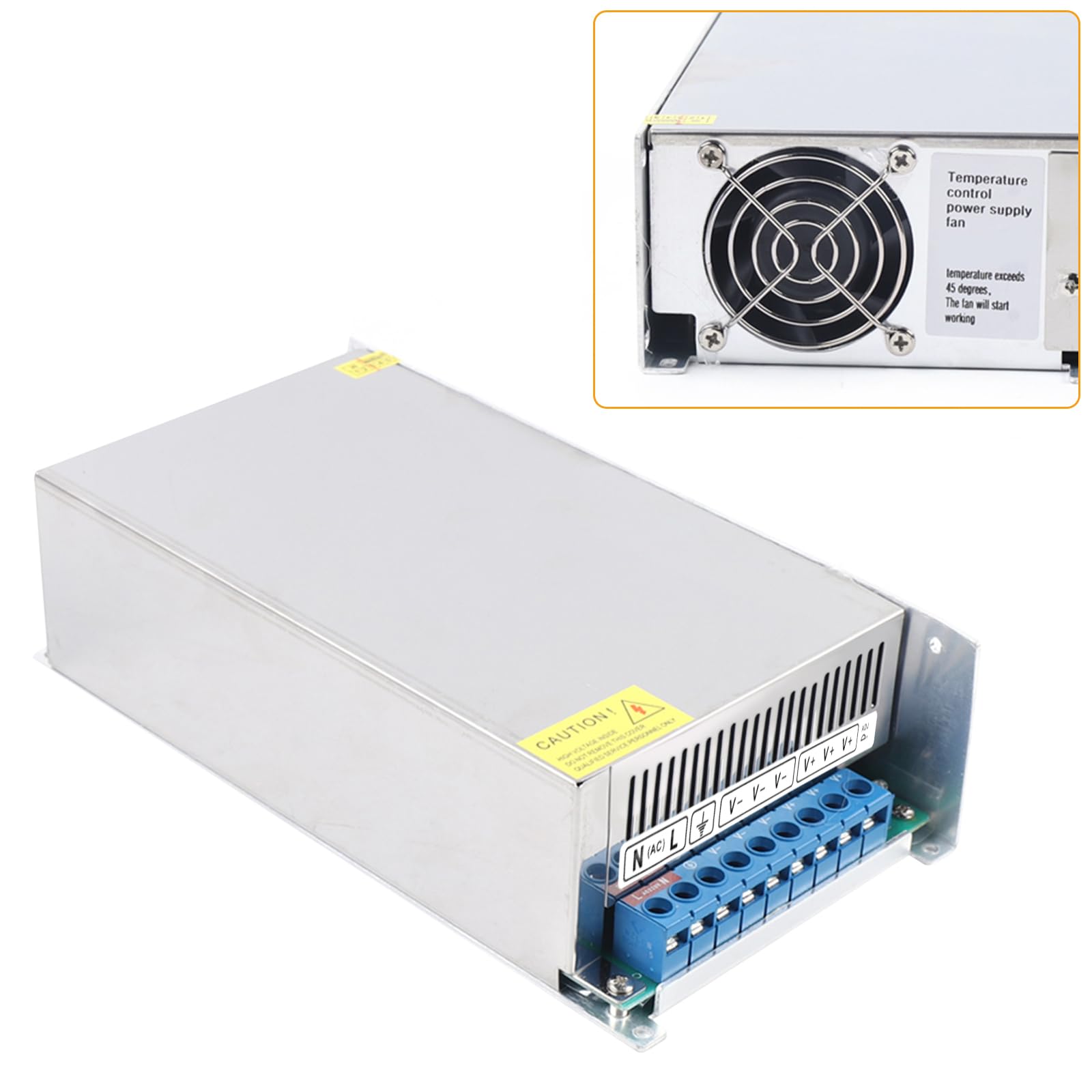 Zasilacz impulsowy 48 V, 20 A, 1000 W, transformator, z ochroną przed przeciążeniem i ochroną przed przepięciem, do taśm LED, CCTV, radia, aparatu, zasilacza laboratoryjnego