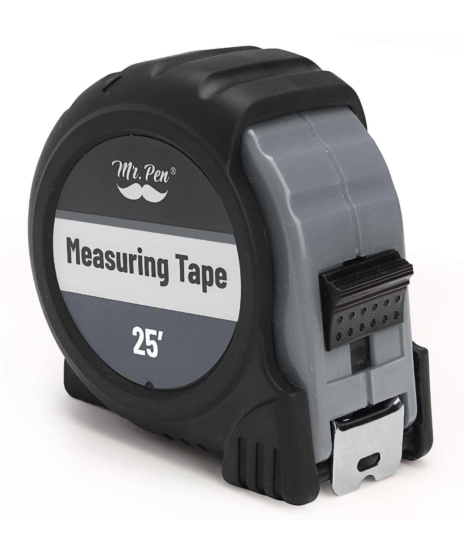 Mr. Pen- 25-Foot Steel Measuring Tape, Gray, With Fractions, Easy Read, Retractable