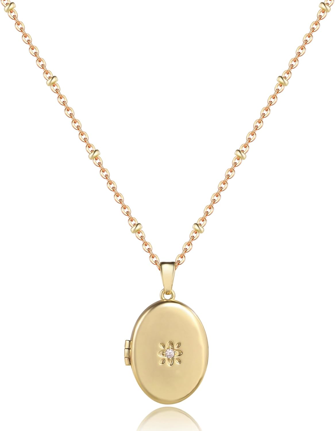YOUFENG Love Heart Flower Locket...