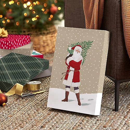 Hallmark Large Christmas Gift Boxes with Lids (8 Sweater Boxes, Rustic Santa, Plaid, "Very Merry," Red with White Speckles) for Christmas, Holiday Parties, Hostess Gifts - Image 3