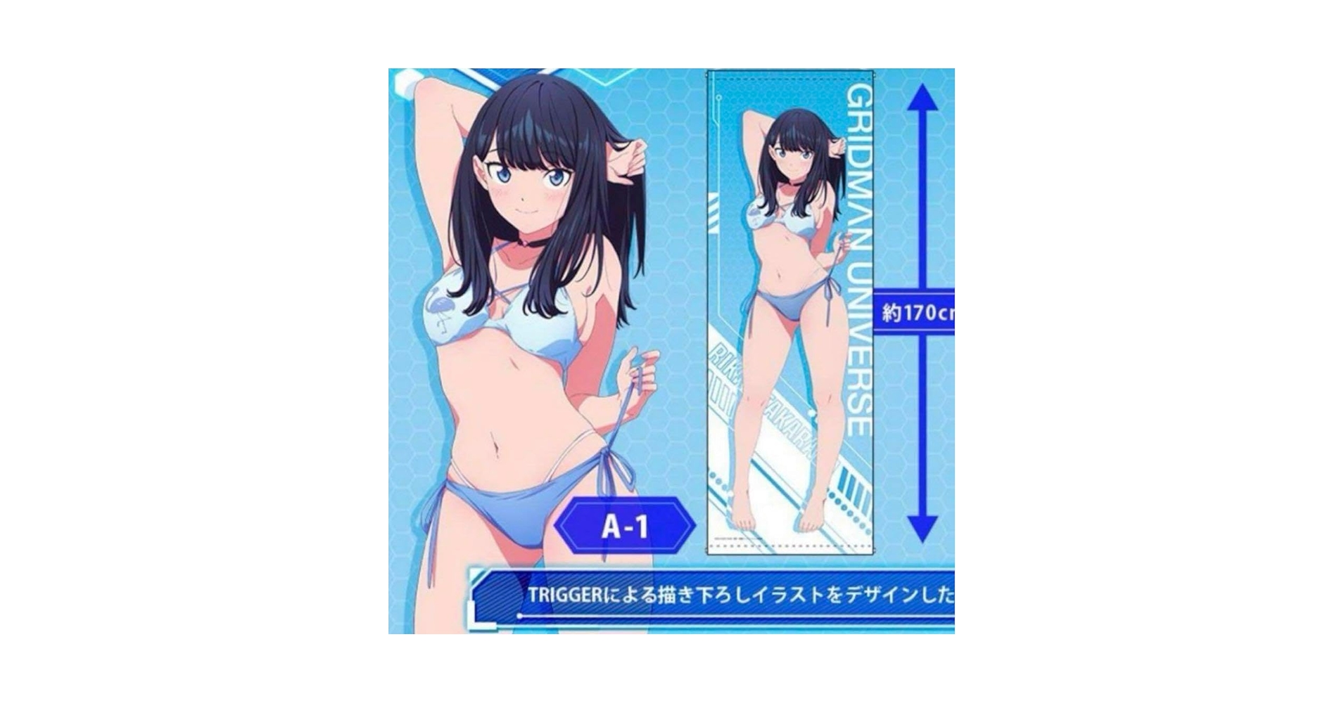 『SSSS.GRIDMAN』 クジメイト A-1賞　ロングタペストリー　宝多六花 グリッドマン くじメイト A賞 ロングタペストリー 宝多六花