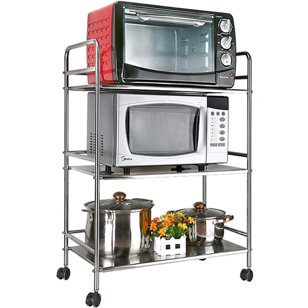 Buy A&D Kitchen storage rack 3 Tier Slide Out Kitchen Trolley Rack