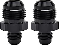 Vista 14 de EVIL ENERGY 8AN Macho a AN6 Macho Flare Reductor Acoplador Unión Adaptador Recto Adaptador Negro 2PCS