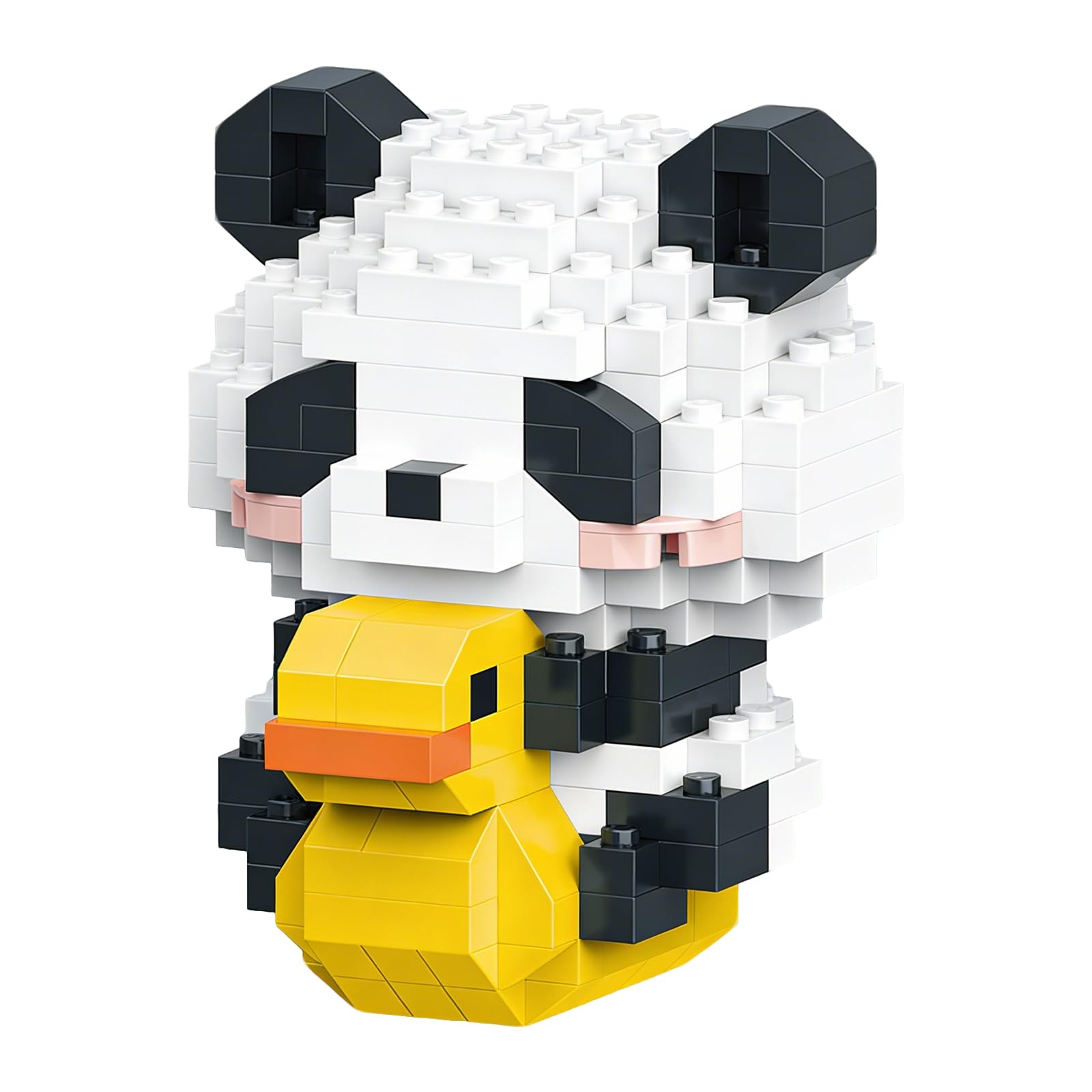 Gigantyczna cegła konstrukcyjna pandy, czerwona panda, mini figurka z cegły, gra konstrukcyjna czerwona panda, klocki konstrukcyjne Niedźwiedź für Jungen und Mädchen (fotel bujany)
