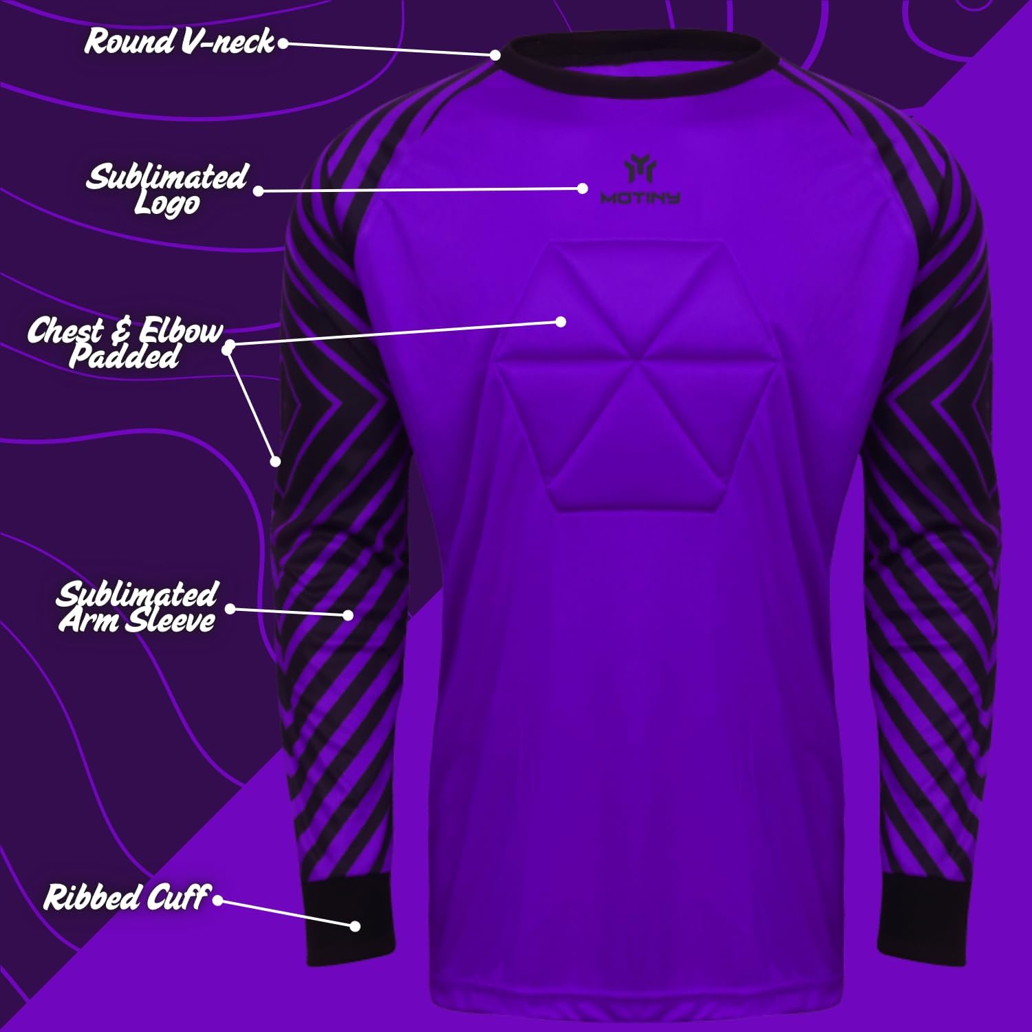 Soccer Goalie Jersey - Pro Series - Chest & Elbow Padded - Quick-Dry Fabric - Ergonomic Fit - Enhanced Durability