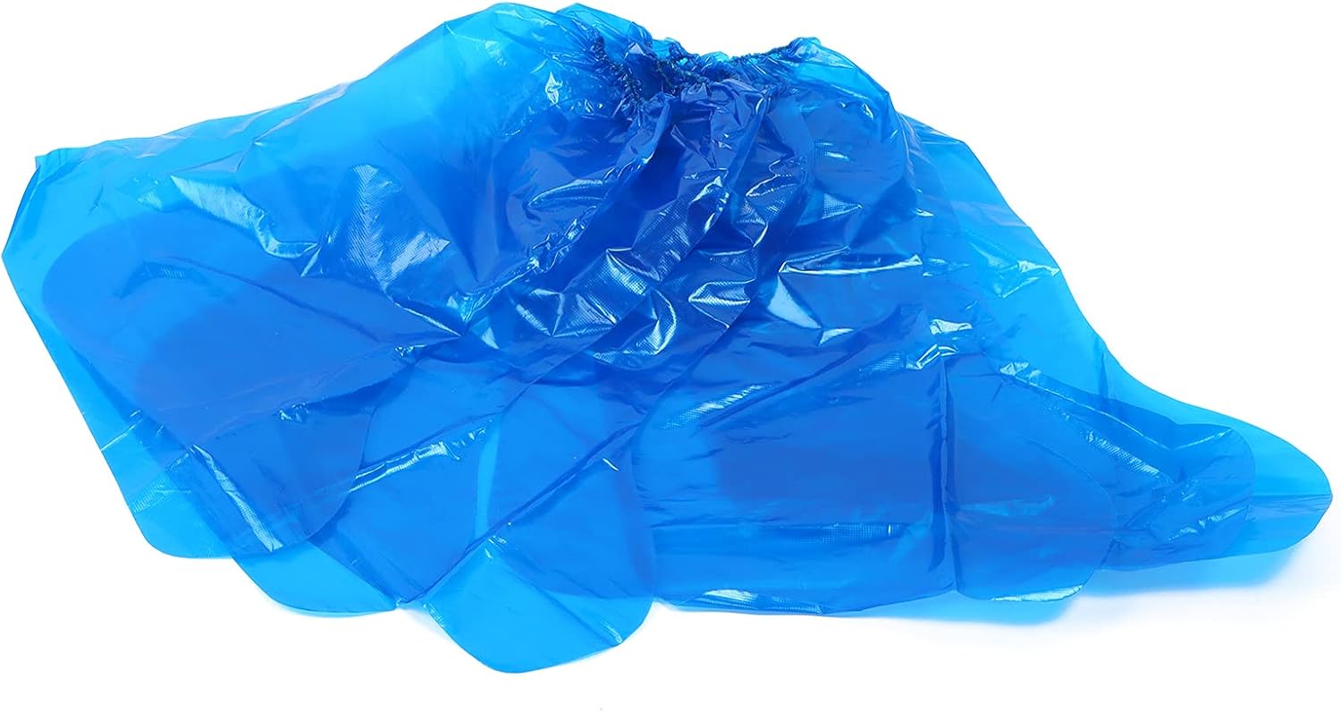 Shoe Covers Disposable Non Slip Extended Thick Boot Covers for Rainy Day Farm Work Outdoor Activities Plastic 51x37.5cm 500Pcs