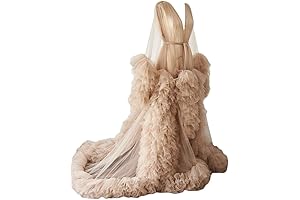 Dreamy Tulle Robe: A Vision of Grace for Maternity and Bridal Elegance