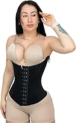 Corselet Espartilho Efeito Cintura Fina 20 Barbatanas Cinta Estilo Colombiana Faixa Modeladora