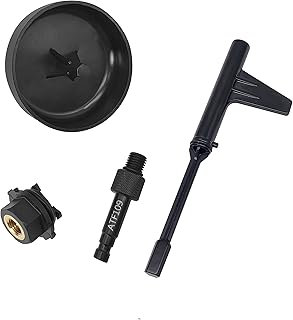 4PCS New Metal Rod Oil Change Tool Transmission Oil Filling Tool for Mercedes-Benz 725.0 9 Speed Transmission with Transmission Oil ATF Filling Adapter (ATF109).