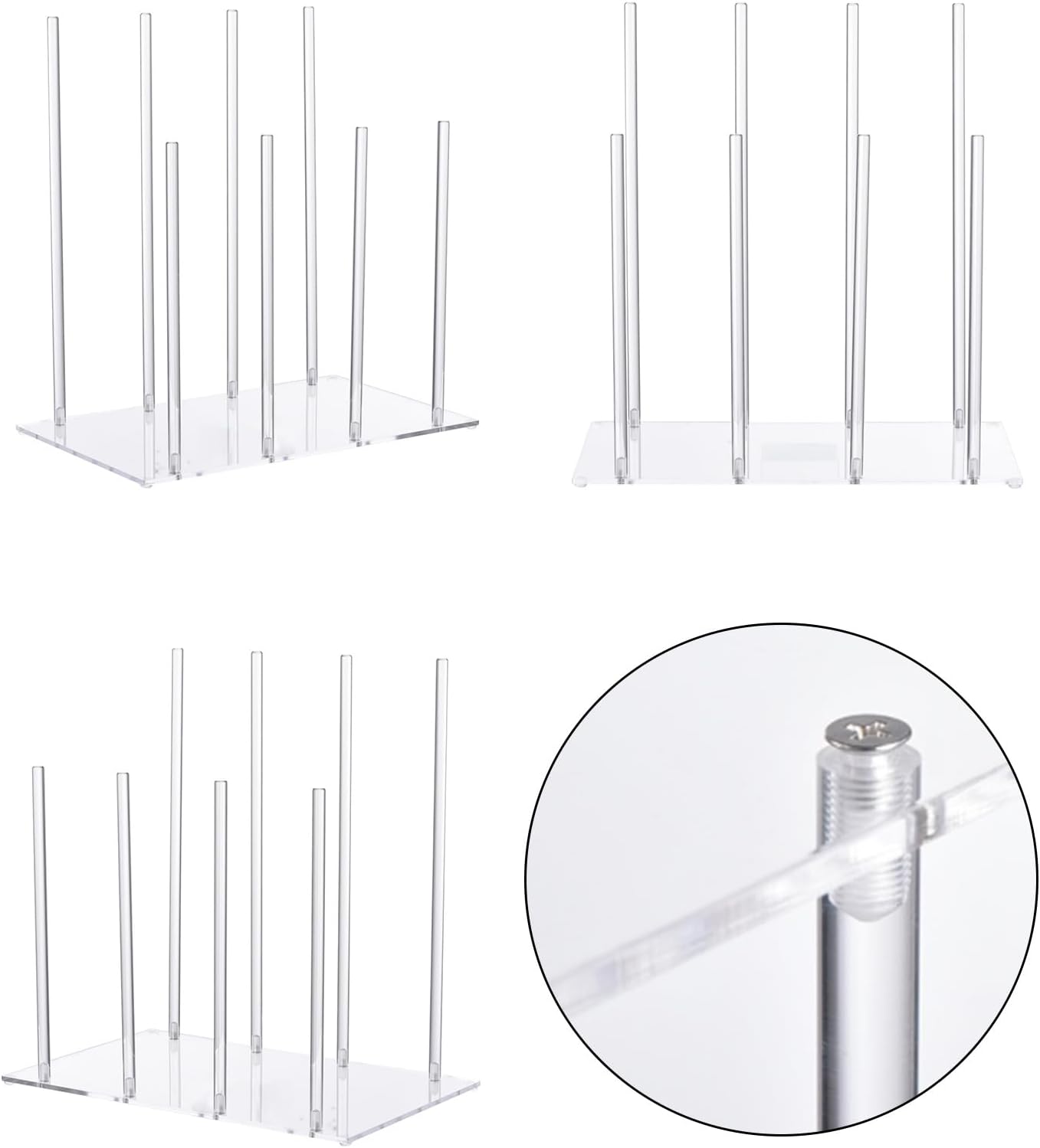 Stackable Boot Organizers Sturdy Acrylic Rack Stores 4 Pair of Shoes with Space Efficiency Shoe Storage Rack