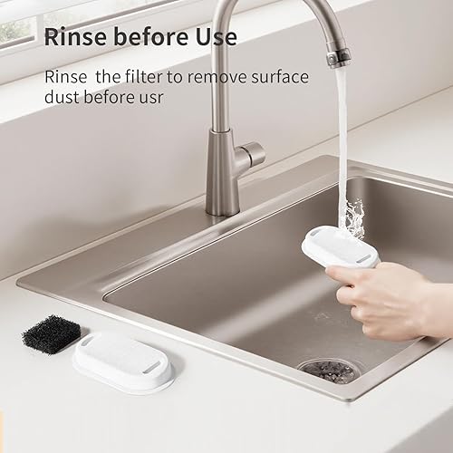 Cat Water Fountain Filter, 8 Packs Replacement Filters for SARPAWS PWS-158B (74oz/2.2L), 2 Months Set of Replacement Filters for Ultra Quiet Pet Water Fountain, 8 Cat Fountain Filter