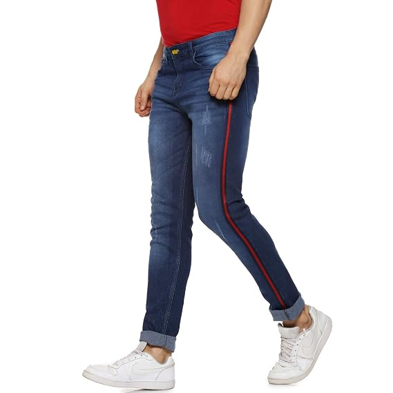 Buy Campus Sutra Slim Fit Men's Blue 