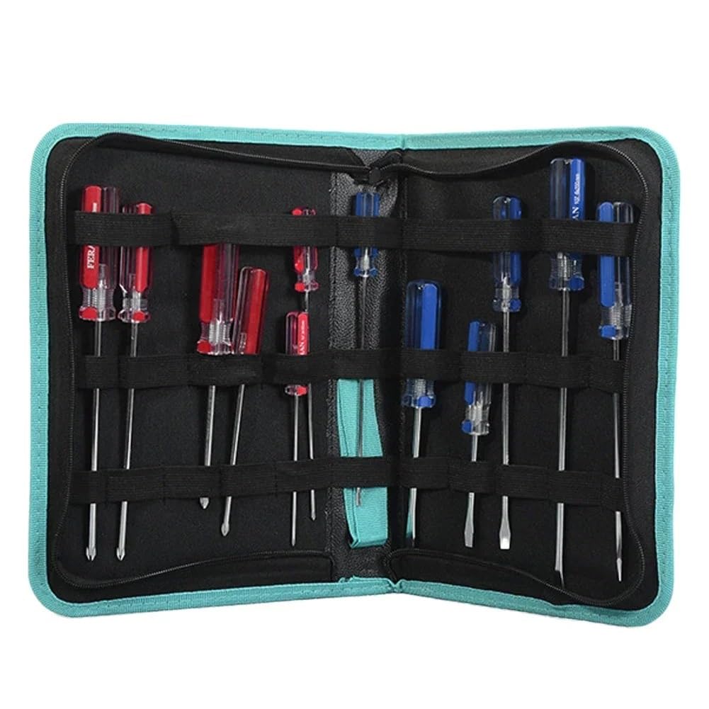 Skrzynki narzędziowe Torba narzędziowa Oxford Cloth Toolkit, zestaw naprawczy, torba na narzędzia, wodoodporna torba narzędziowa Organizer na narzędzia(Orange PU,S)