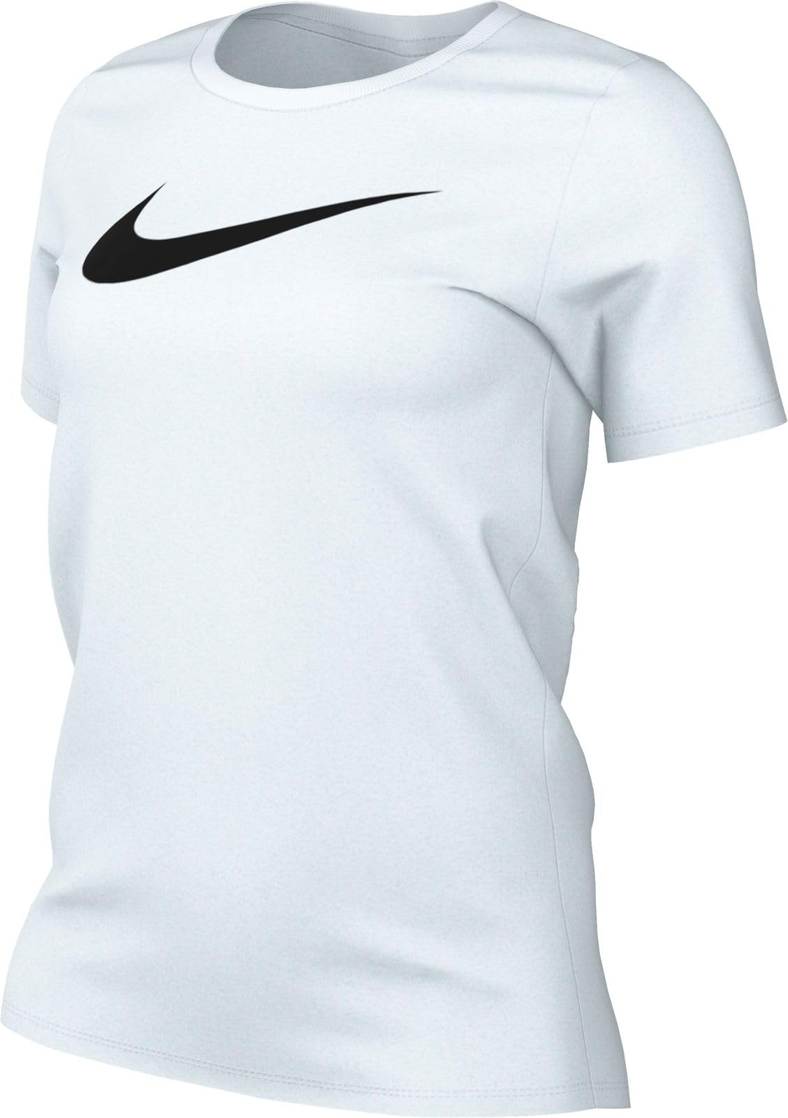 Nike Women's W Nk Df Tee Rlgnd Hbr Top, White, XL