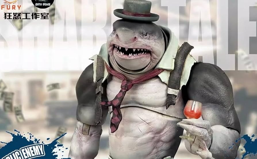 Fury Toys 深淵パワー シリーズ サメ人 ，8インチ アクション